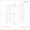 Radiador de Diseño Vertical (Panel Doble) 1600mm x 472mm - Antracita - Revive