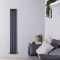 Radiador de Diseño Vertical (Panel Único) 1600mm x 236mm - Antracita - Revive