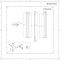 Radiador de Diseño Vertical (Panel Doble) - 1600mm x 236 mm - Antracita - Revive