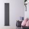 Radiador de Diseño Vertical (Panel Único) - 1600mm x 354 mm - Antracita - Sloane