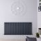 Radiador de Diseño Horizontal (Panel Único) 635mm x 1416mm - Antracita - Revive