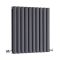 Radiador de Diseño Horizontal (Panel Doble) 635mm x 590mm - Antracita - Revive