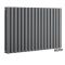 Radiador de Diseño Horizontal con Conexión Central (Panel Doble) - 635mm x 1000 mm - Antracita - Revive Caldae