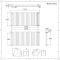 Radiador de Diseño Horizontal (Panel Doble) 635mm x 1416mm - Blanco - Revive