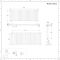 Radiador de Diseño Horizontal (Panel Doble) 635mm x 1652mm - Antracita - Revive