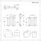 Radiador de Diseño Horizontal (Panel Doble) 400mm x 413mm - Antracita - Revive