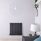 Radiador de Diseño Horizontal con Panel Plano - Panel Doble - 635mm x 630mm - Antracita - Delta