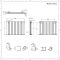 Radiador de Diseño Horizontal con Paneles Planos (Panel Doble) 635mm x 840mm - Blanco - Delta