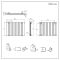 Radiador de Diseño Horizontal con Panel Plano - Panel Doble - 635mm x 840mm - Antracita - Delta