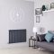 Radiador de Diseño Eléctrico Horizontal - Antracita - 635mm x 980mm x 46mm -  Elemento Termostático de 800W  - Delta
