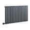 Radiador de Diseño Eléctrico Horizontal - Antracita - 635mm x 1190mm x 46mm -  con Elemento Eléctrico Termostático Wi-Fi de 1000W  - Delta - Fabricado por ECOSO de Hudson Reed