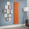Radiador de Diseño Vertical con Panel Plano - Panel Doble - Disponible en Distintas Medidas y en Distintos Acabados - Delta