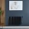 Radiador de Diseño Eléctrico Horizontal en Aluminio Negro - 600mm x 1000mm -  Notus V