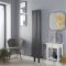 Radiador de Diseño Vertical Revive Antracita con Pies de Soporte - Disponible en Distintas Dimensiones