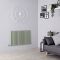 Radiador de Diseño Horizontal Panel Único - Verde Salvia - Revive - Altura 635mm - Disponible en Distintas Medidas