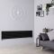 Radiador de Diseño Horizontal (Panel Único) - 354mm x 1600 mm - Negro Mate - Revive