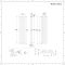 Radiador de Diseño Vertical Negro - 1600mm x 354mm (Panel Doble) - Revive