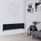 Radiador de Diseño Horizontal (Panel Doble) - 354mm x 1600 mm - Negro Mate - Sloane