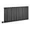 Radiador de Diseño Eléctrico Horizontal - Negro Mate - 635mm x 1180mm x 56mm - con Elemento Eléctrico Termostático Wi-Fi de 1200W - Revive - Fabricado por ECOSO de Hudson Reed