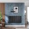 Radiador de Diseño Eléctrico Horizontal - Negro Mate - 635mm x 1180mm x 56mm - con Elemento Eléctrico Termostático Wi-Fi de 1200W - Revive - Fabricado por ECOSO de Hudson Reed