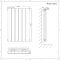Radiador de Diseño Horizontal con Paneles Planos (Panel Doble) 635mm x 420mm - Negro - Delta