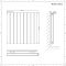 Radiador de Diseño Horizontal con Paneles Planos (Panel Doble) 635mm x 630mm - Negro - Delta