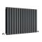 Radiador de Diseño Horizontal con Paneles Planos (Panel Doble) 635mm x 980mm - Negro - Delta