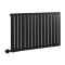 Radiador de Diseño Eléctrico Horizontal Negro - 635mm x 1190mm (Panel Único) con Elemento Eléctrico Wi-Fi - Delta - Fabricado por ECOSO de Hudson Reed