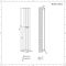 Radiador de Diseño Vertical (Panel Único) - 1600mm x 225 mm - Cromado - Delta