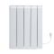 Radiador de Inercia Blanco con Placa Cerámica Interna Inteligente de 1000W con Enchufe  - 570mm x 444mm - Kera - Fabricado por Ecoso de Hudson Reed