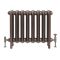 Radiador de Diseño Tradicional de 560mm de Hierro Fundido - Columnas Ovales - Color Cobre Antiguo - Erté - Disponible en Varias Medidas