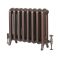 Radiador de Diseño Tradicional de 560mm de Hierro Fundido - Columnas Ovales - Color Cobre Antiguo - Erté - Disponible en Varias Medidas