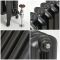 Radiador de Hierro Fundido con Columnas Ovales - Altura de 560mm - Negro - Disponible en Distintas Medidas - Erté