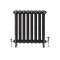 Radiador de Hierro Fundido con Columnas Ovales - Altura de 760mm - Negro - Disponible en Distintas Medidas – Erté