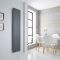 Radiador de Diseño Eléctrico Vertical Antracita - Panel Plano - 1800mm x 400mm (Panel Único) - Rubi - ECOSO de Hudson Reed