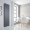 Radiador de Diseño Eléctrico Vertical Antracita - Panel Plano - 1800mm x 500mm (Panel Único) - Rubi - ECOSO de Hudson Reed