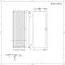 Radiador de Diseño Vertical (Panel Plano) - 1800mm x 600 mm - Antracita - Rubi