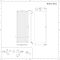 Radiador de Diseño Eléctrico Vertical Blanco - Panel Plano - 1800mm x 600mm (Panel Único) - Rubi - ECOSO de Hudson Reed