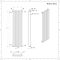 Radiador de Diseño Vertical Doble  - Blanco - 1806mm x 392mm - 925 Vatios - Columnas Cuadradas Neive