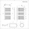 Radiador Toallero de Diseño - 1190mm x 600mm - Blanco - Bosa