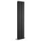 Radiador de Diseño Vertical Negro - 1600mm x 354mm (Panel Doble) - Revive