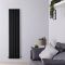 Radiador de Diseño Vertical Negro - 1600mm x 354mm (Panel Doble) - Revive