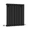 Radiador de Diseño Horizontal (Panel Único) 635mm x 590mm - Negro - Revive