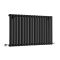 Radiador de Diseño Horizontal (Panel Único) 635mm x 826mm - Negro - Revive