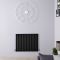 Radiador de Diseño Horizontal (Panel Único) 635mm x 826mm - Negro - Revive