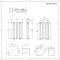 Radiador de Diseño Horizontal (Panel Doble) 635mm x 413mm - Negro - Revive