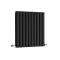Radiador de Diseño Horizontal (Panel Doble) 635mm x 590mm - Negro - Revive