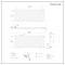 Radiador de Diseño Horizontal (Panel Doble) 635mm x 1652mm - Negro - Revive