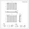 Radiador de Diseño Horizontal con Panel Plano - Panel Doble - 635mm x 980mm - Negro - Delta