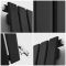 Radiador de Diseño Horizontal con Paneles Planos (Panel Único) 635mm x 420mm - Negro - Delta